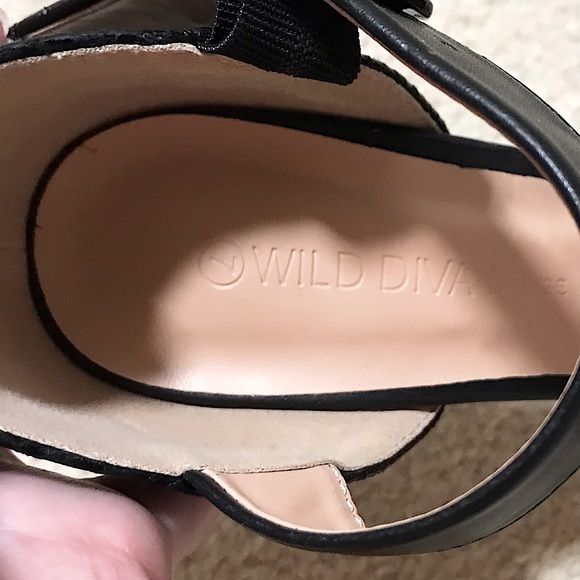 🆕🔥WILD DIVA /CR SUPER SEXY BLACK BUCKLE STRAP&PULL OVER ANKLE STRAP TEXTURED - Picture 12 of 16